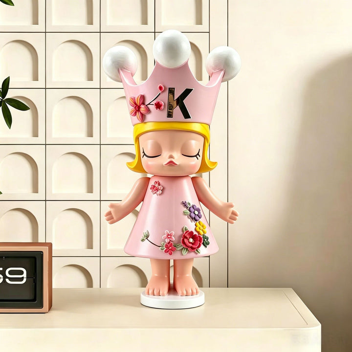 Decoratieve Gekroonde Popfiguur voor Thuis Decoratie