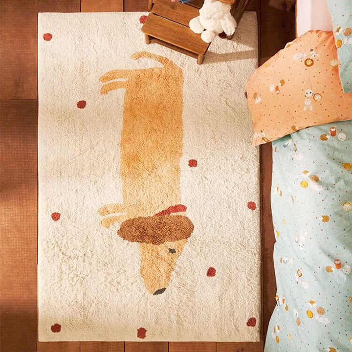 Schattige konijnenthema decoratieve vloerkleed voor thuis