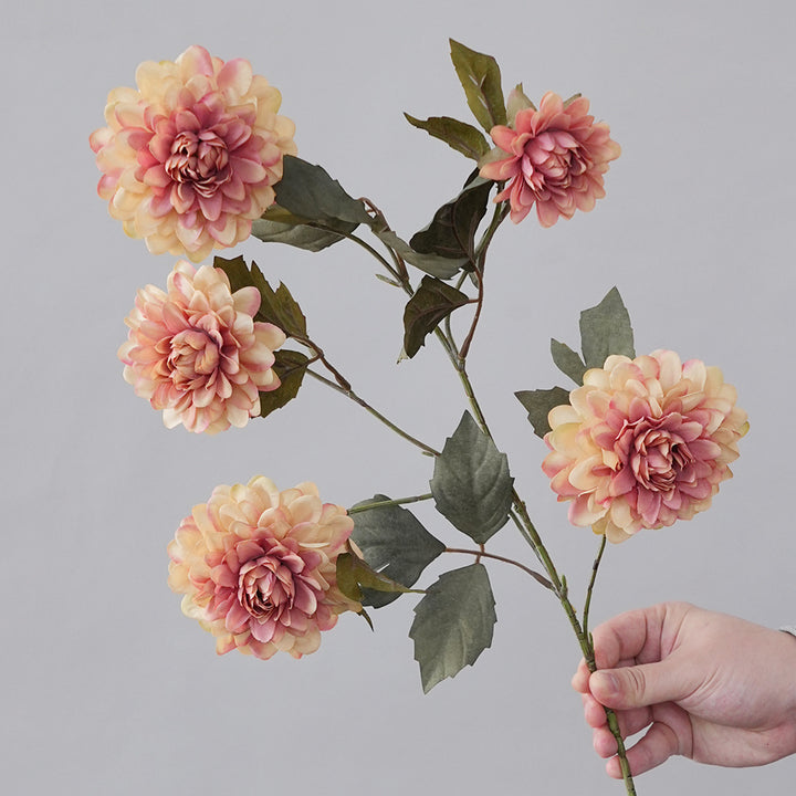 Faux Dahlia Steel