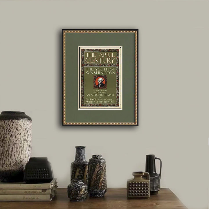 Vintage Boekhandel Ingemaakt Kunstwerk