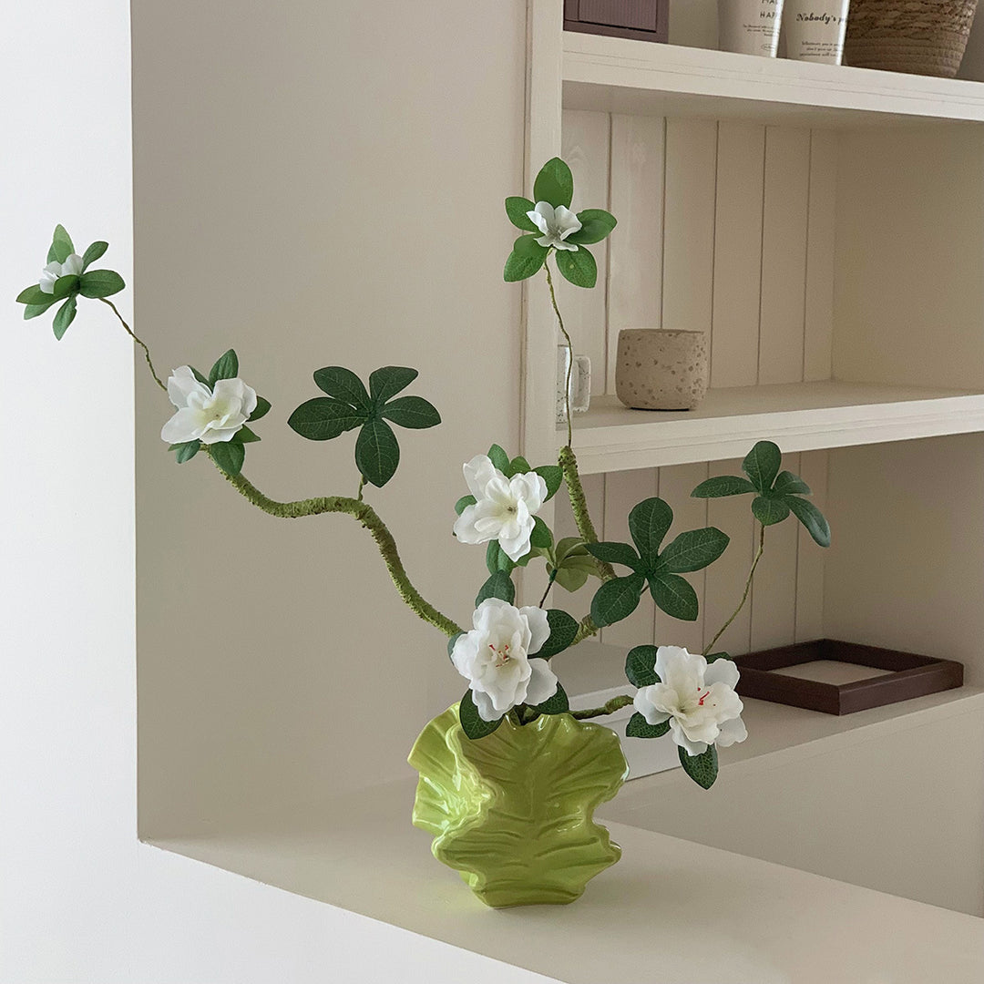Kunstmatige Azalea Bloem Arrangement Vaasje