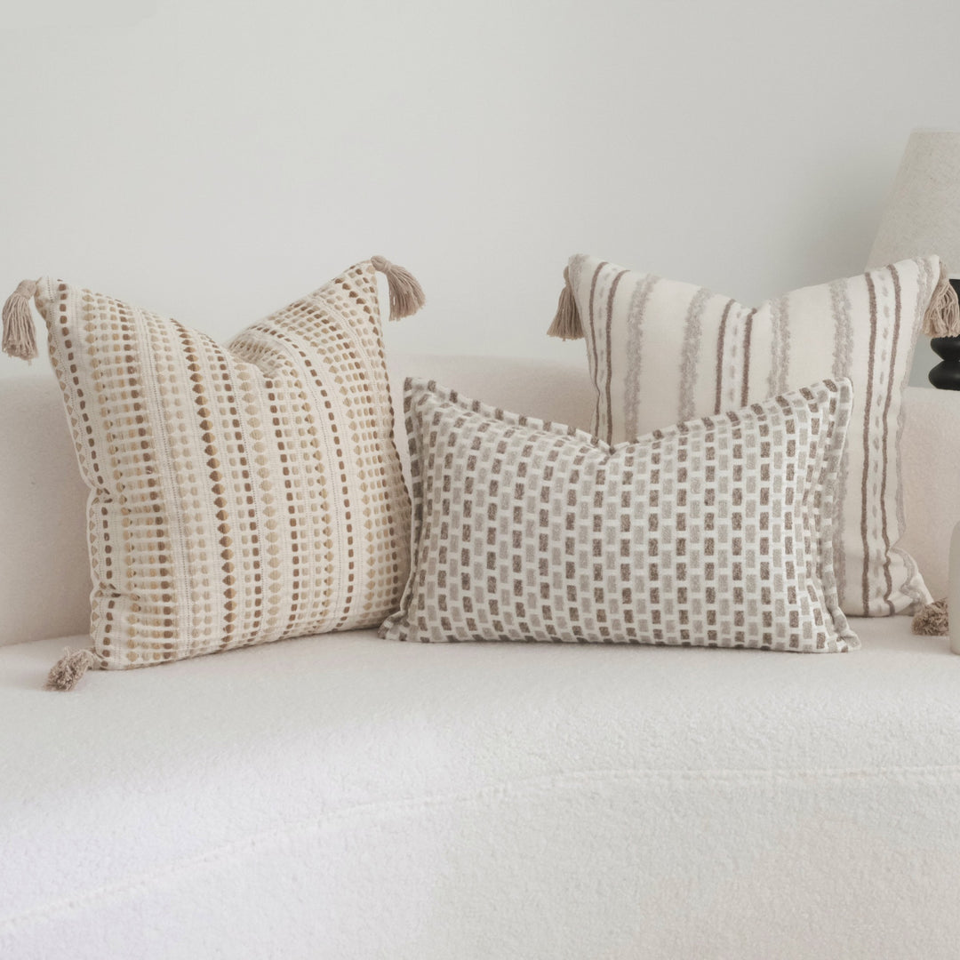 Textured Woven Throw Pillow voor Sofa Decor