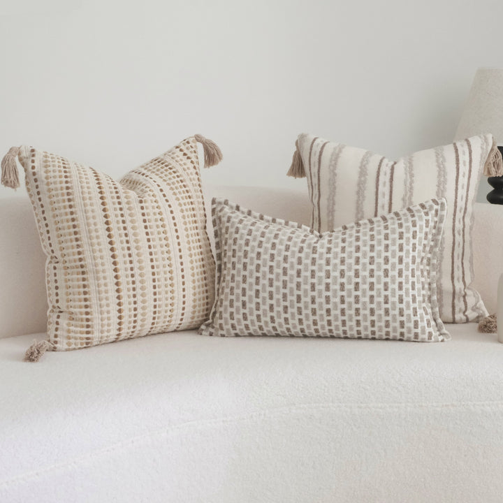 Textured Woven Throw Pillow voor Sofa Decor