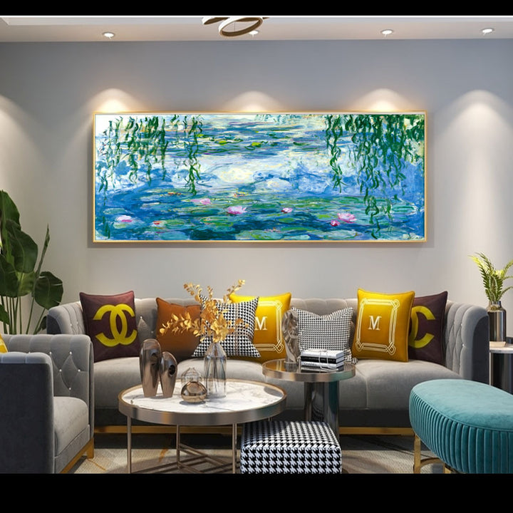 Grote Landschap Gecadreerd Canvas Kunst