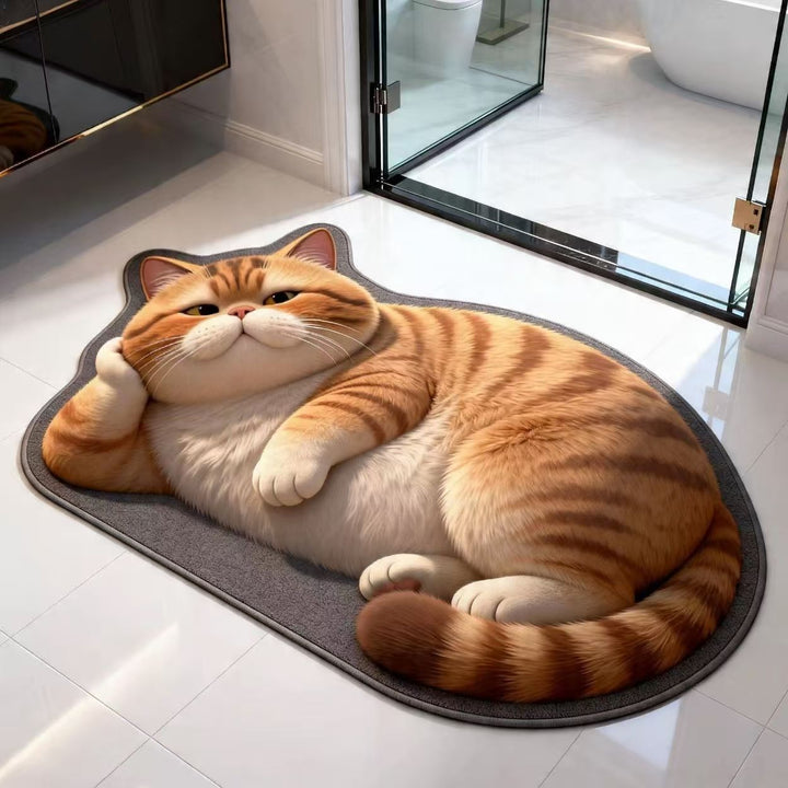 Pluche Cartoon Kat Vloerkleed