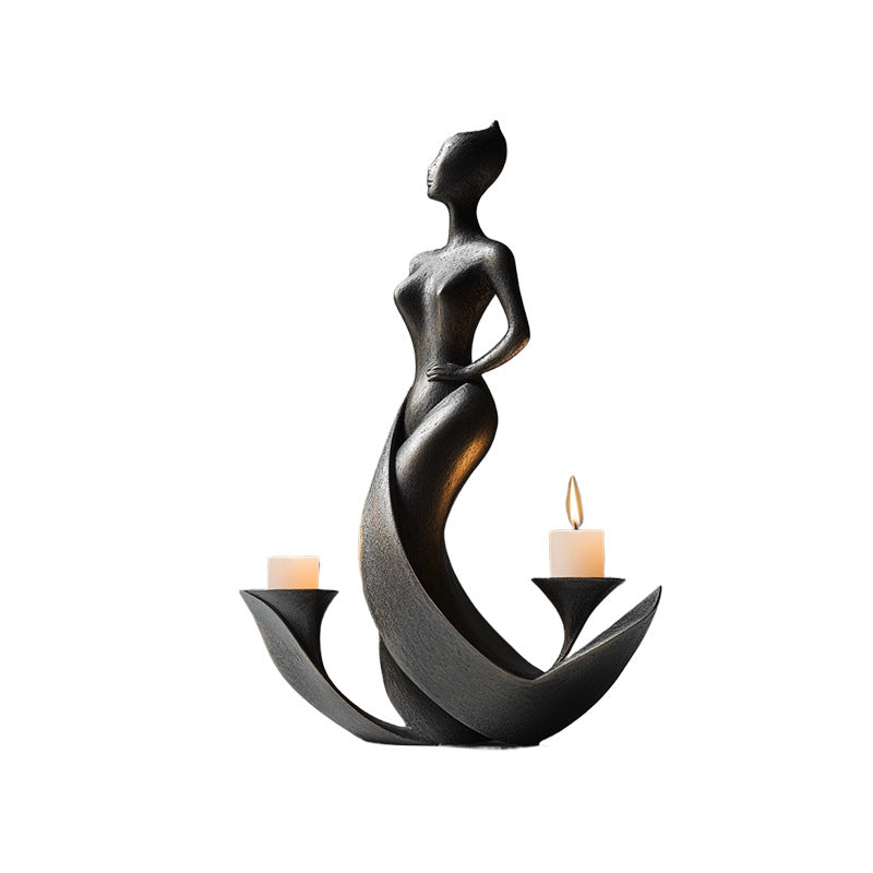 Elegante Sculpturale Kaarsenhouder