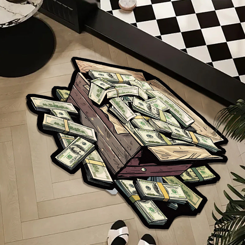 Money Roll Decoratieve Area Mat