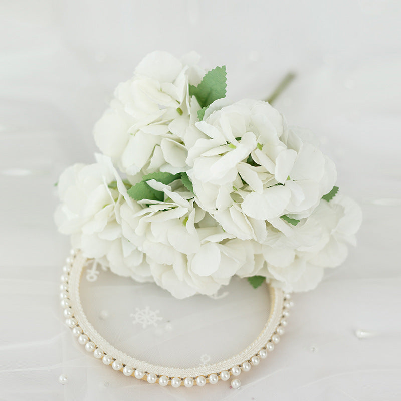 kunstmatige hortensia bloemenboeket