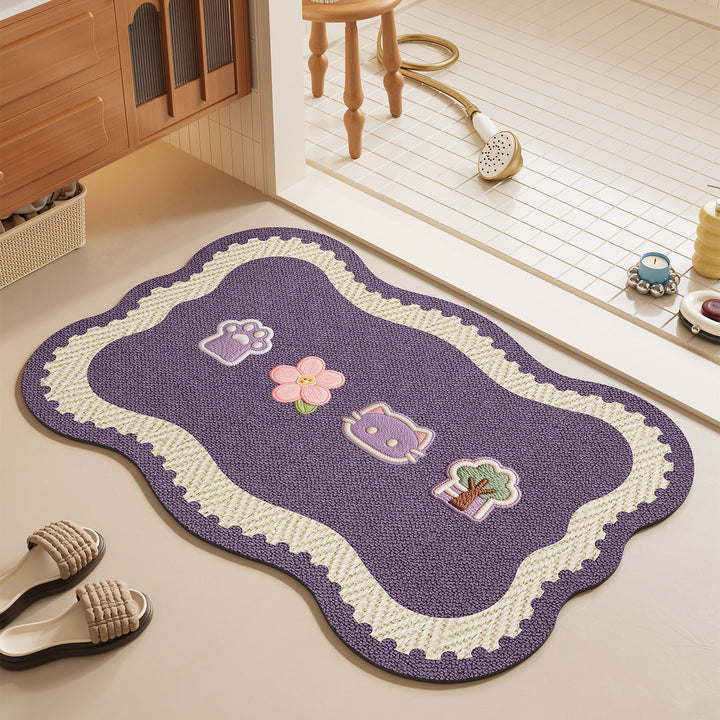 Decoratieve Pluche Badmat
