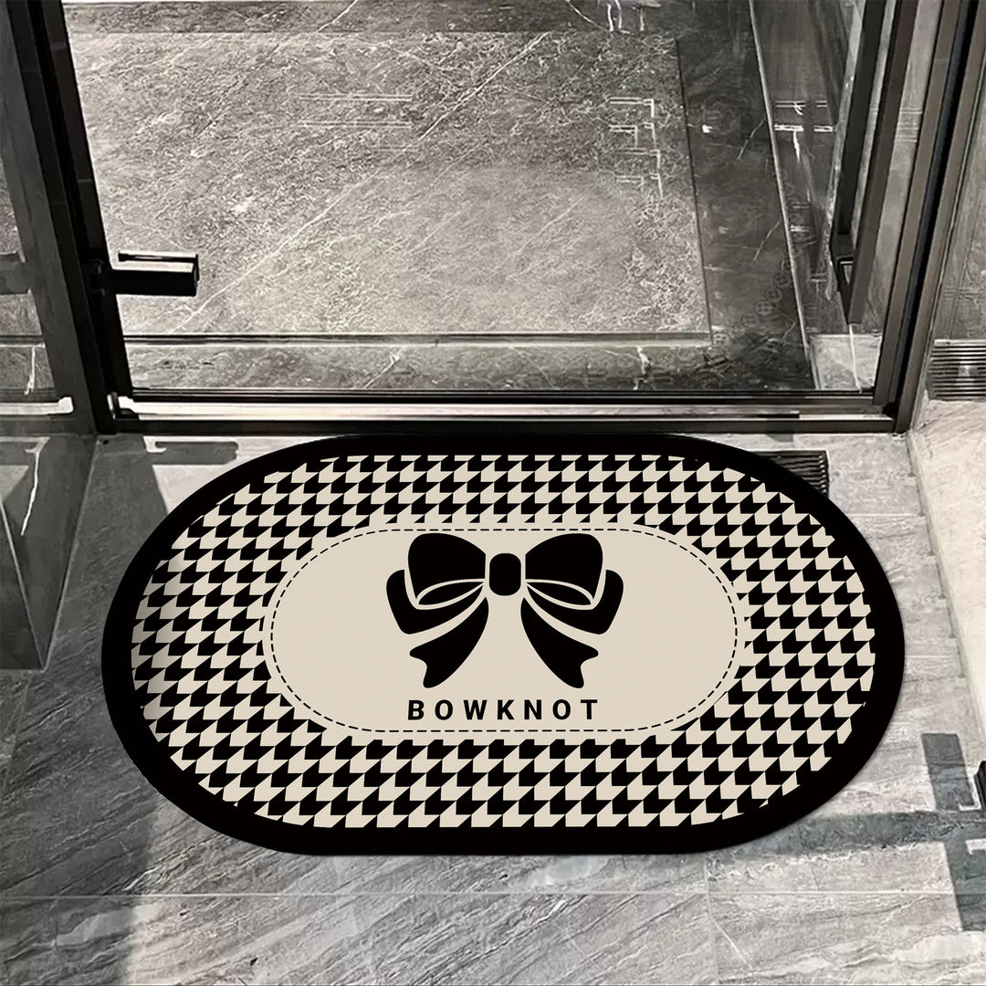 Elegante Ovale Decoratieve Gebiedsmat voor Thuis