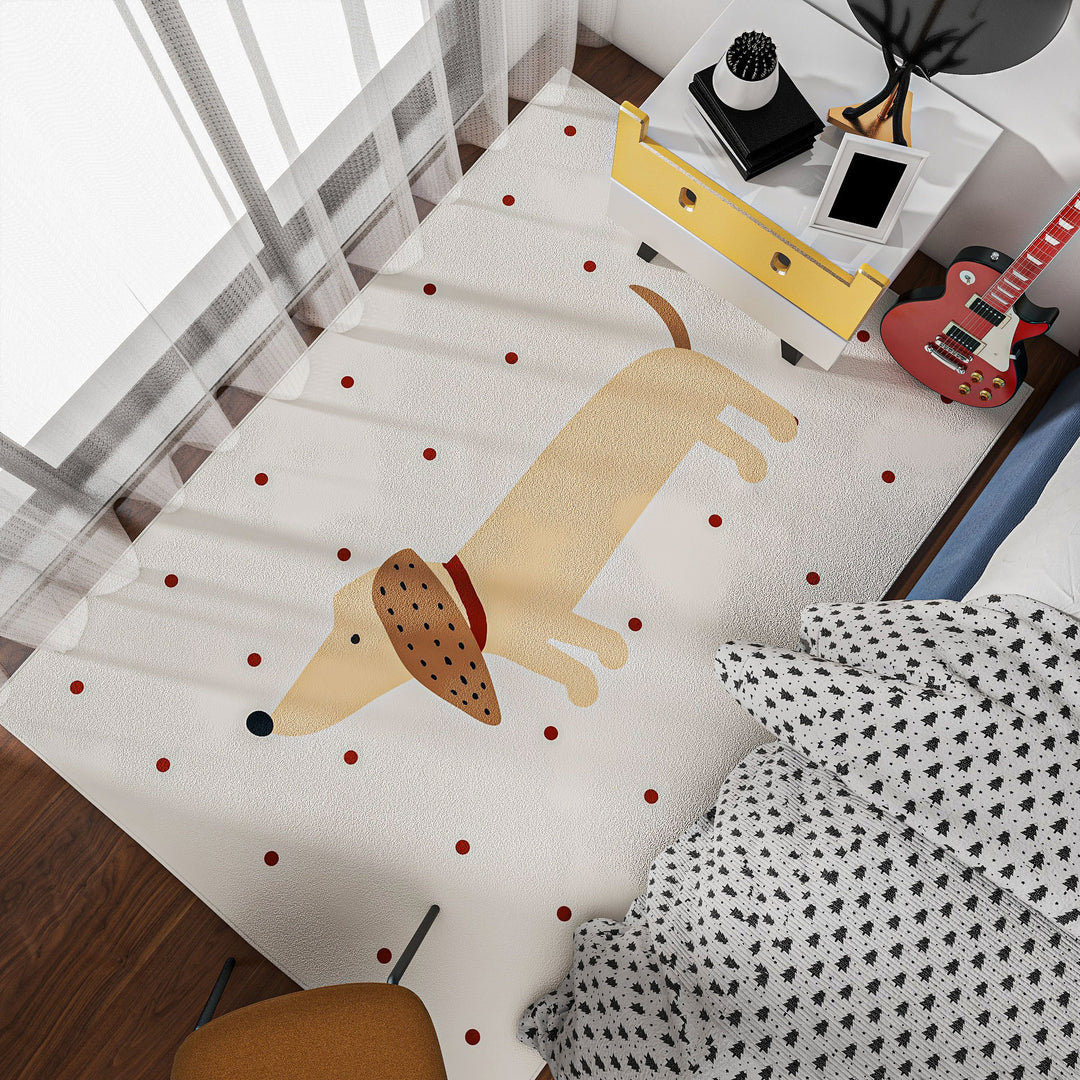 Schattige konijnenthema decoratieve vloerkleed voor thuis