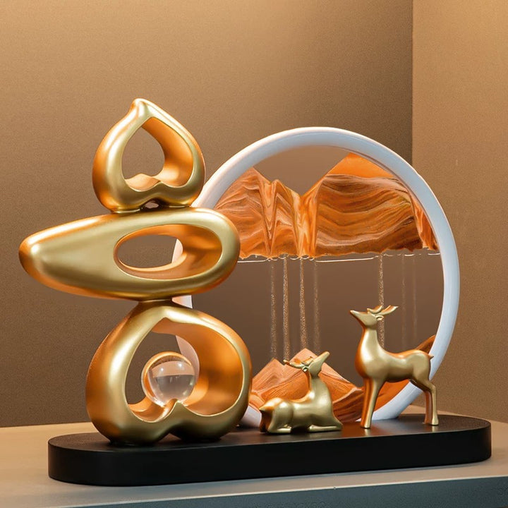 Moderne Abstracte Zand Kunst Sculptuur