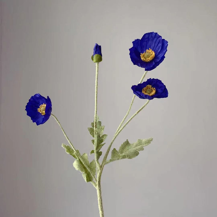 Levensechte Klaprozenbloem Steel