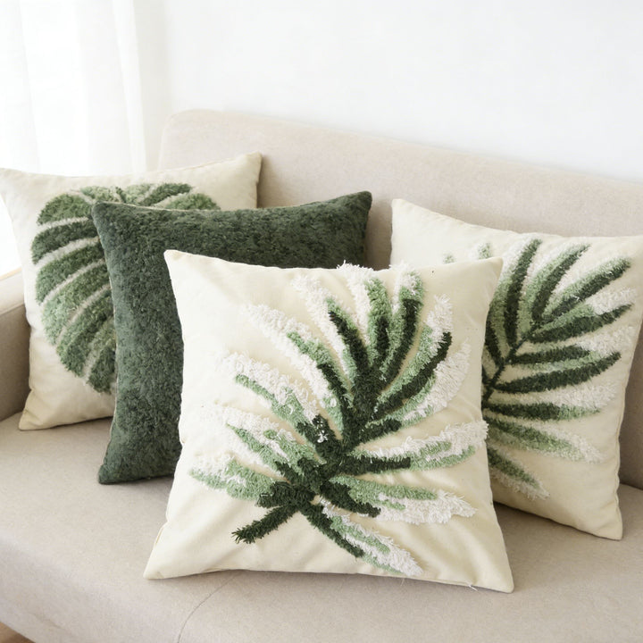Decoratieve Bladeren Patroon Kussen