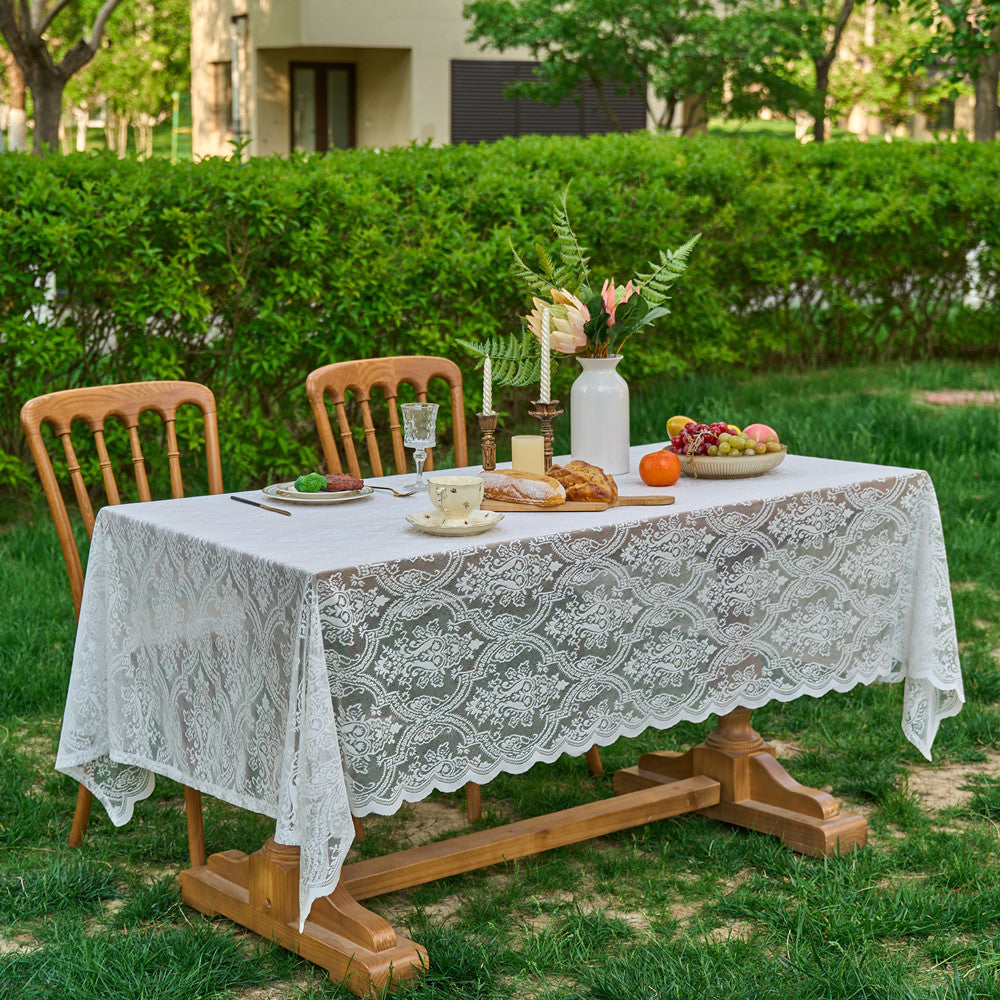 Decoratieve Elegante Kant Tafelkleed