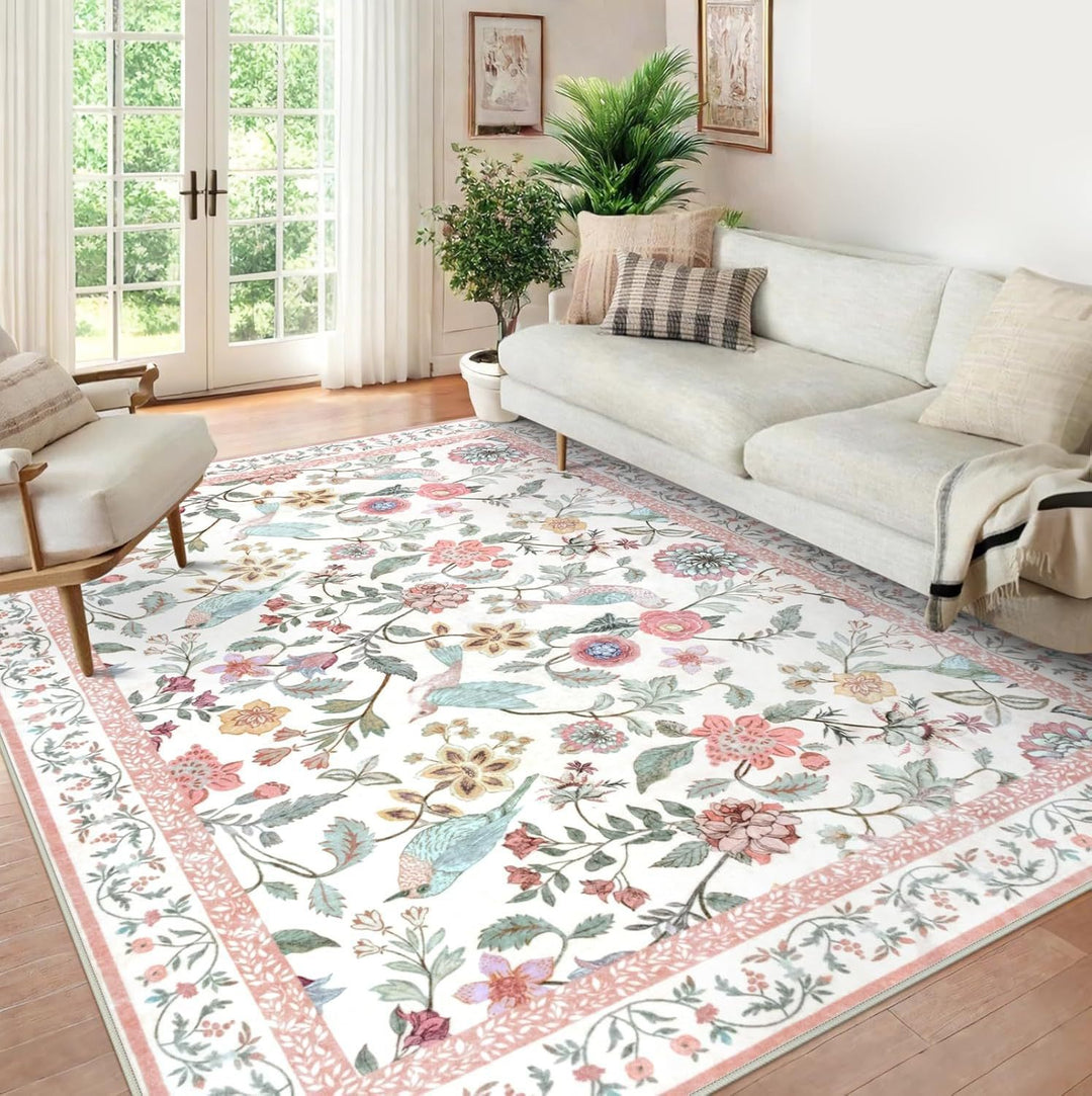 Ornate Bird Design Vloerkleed