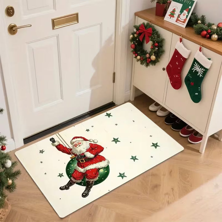Leuke Vakantie Santa-Themed Deurmat