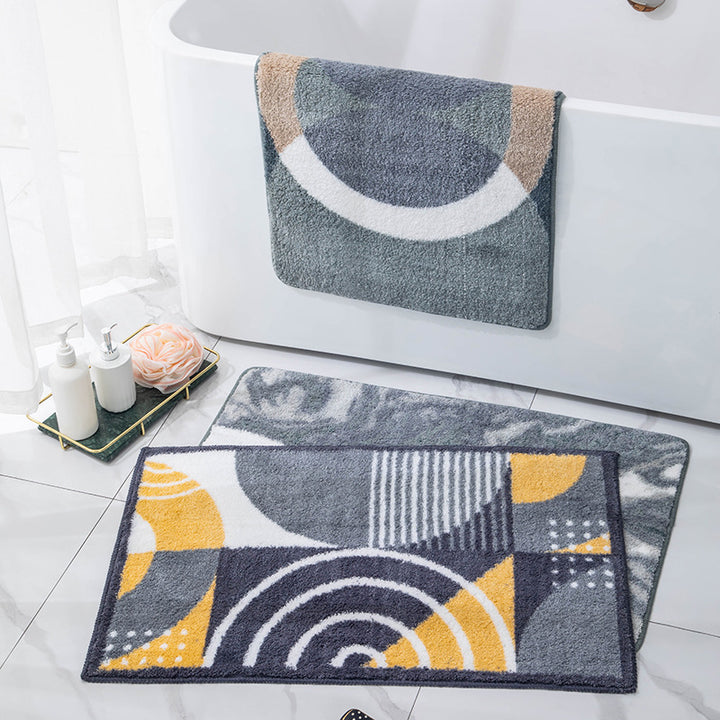 Lemon-geprinte Pluche Badmat