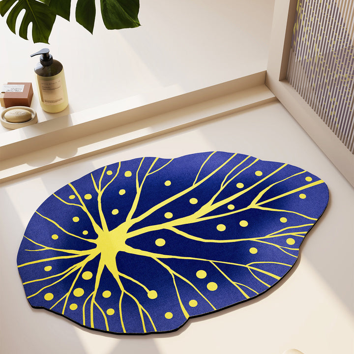 Abstract Leaf Design Vloerkleed