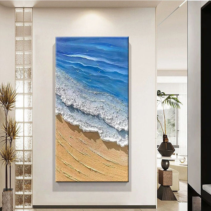 3D Oceaangolven Canvas Kunstwerk