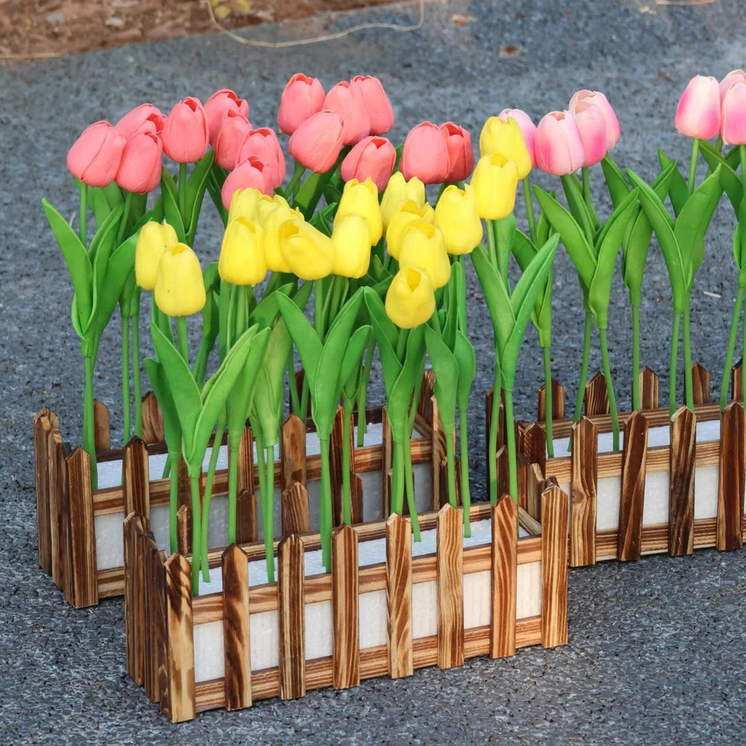 Decoratieve Nepproeffen Tulpen Plantbak