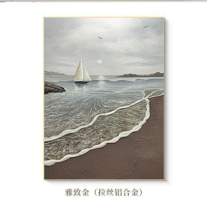 Artistiek Zeelandschap Canvas Kunst
