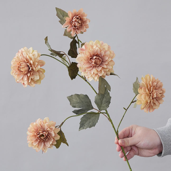 Faux Dahlia Steel