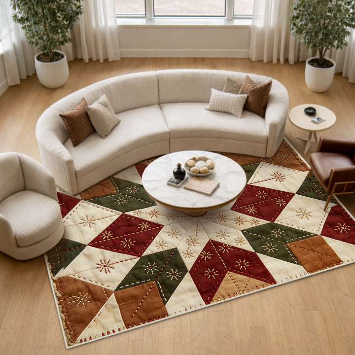 Decoratieve Patchwork Vloerkleed
