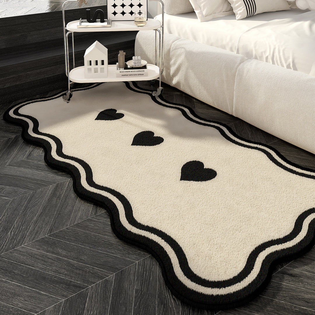 Hartvormig decoratief vloerkleed
