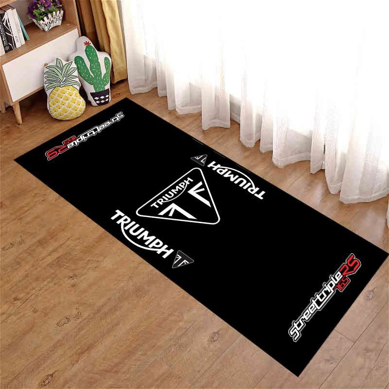 Motorcycle-Themed Area Mat