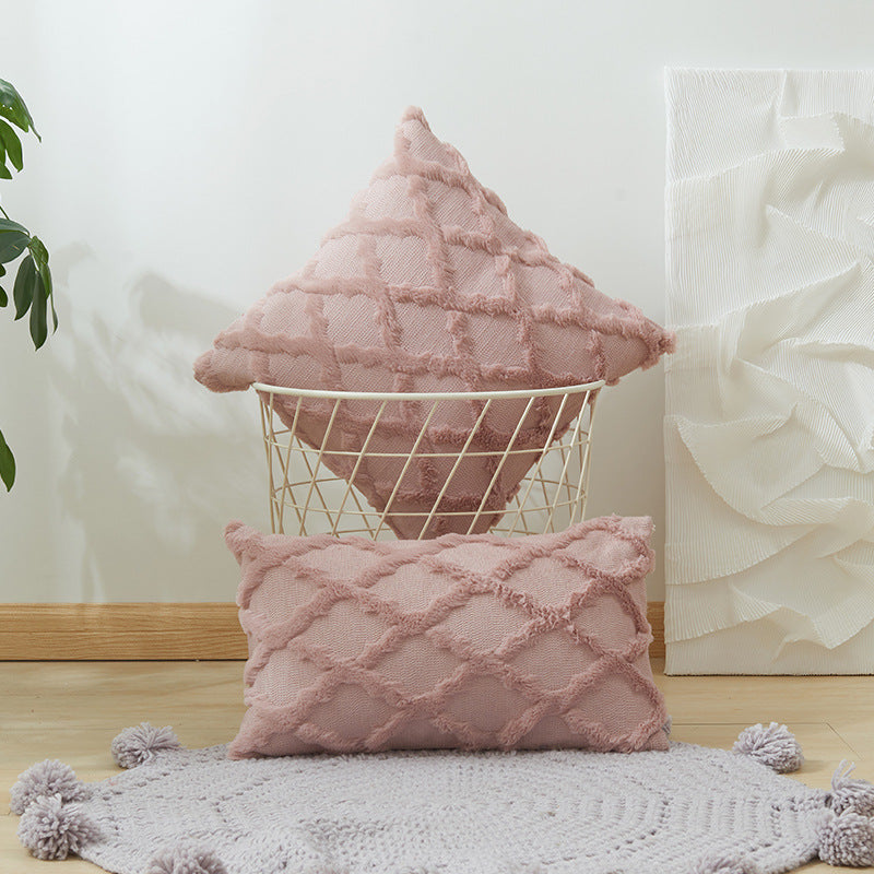 Textured Fringe Decoratieve Sierkussen