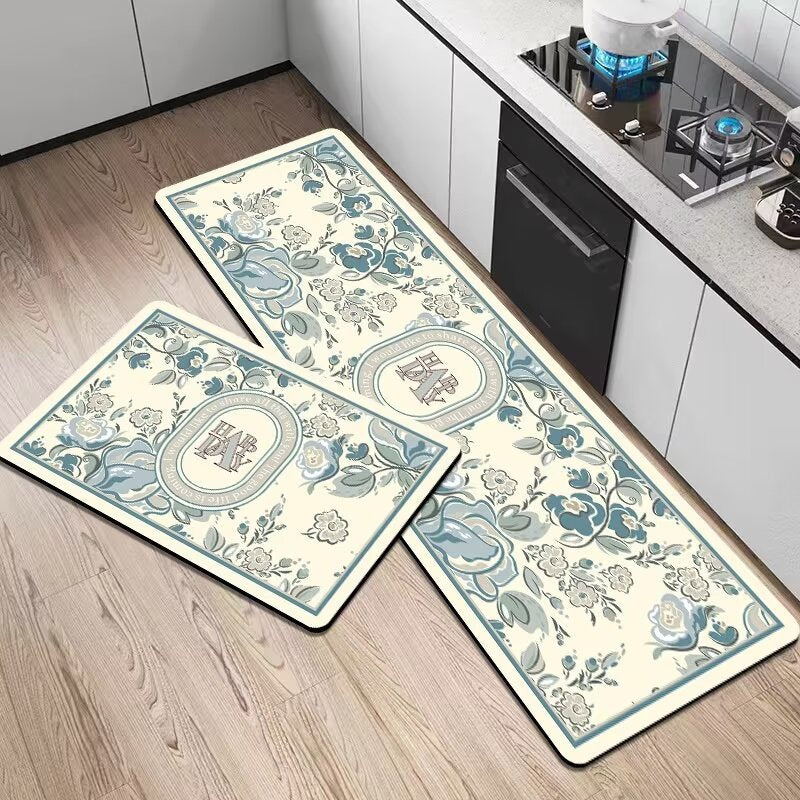 Artistieke Bloemen Keukenmat Set