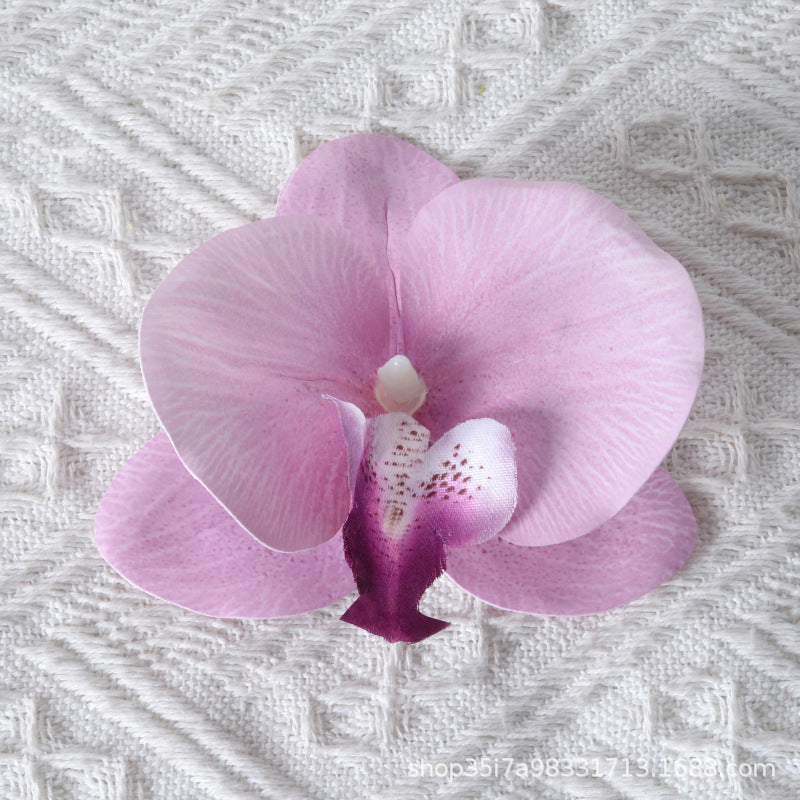 Elegante Zijde Orchidee Haaraccessoire