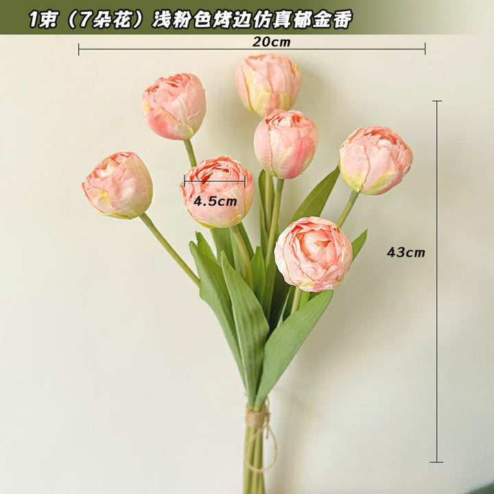 Levensecht Decoratief Zijden Tulpenboeket