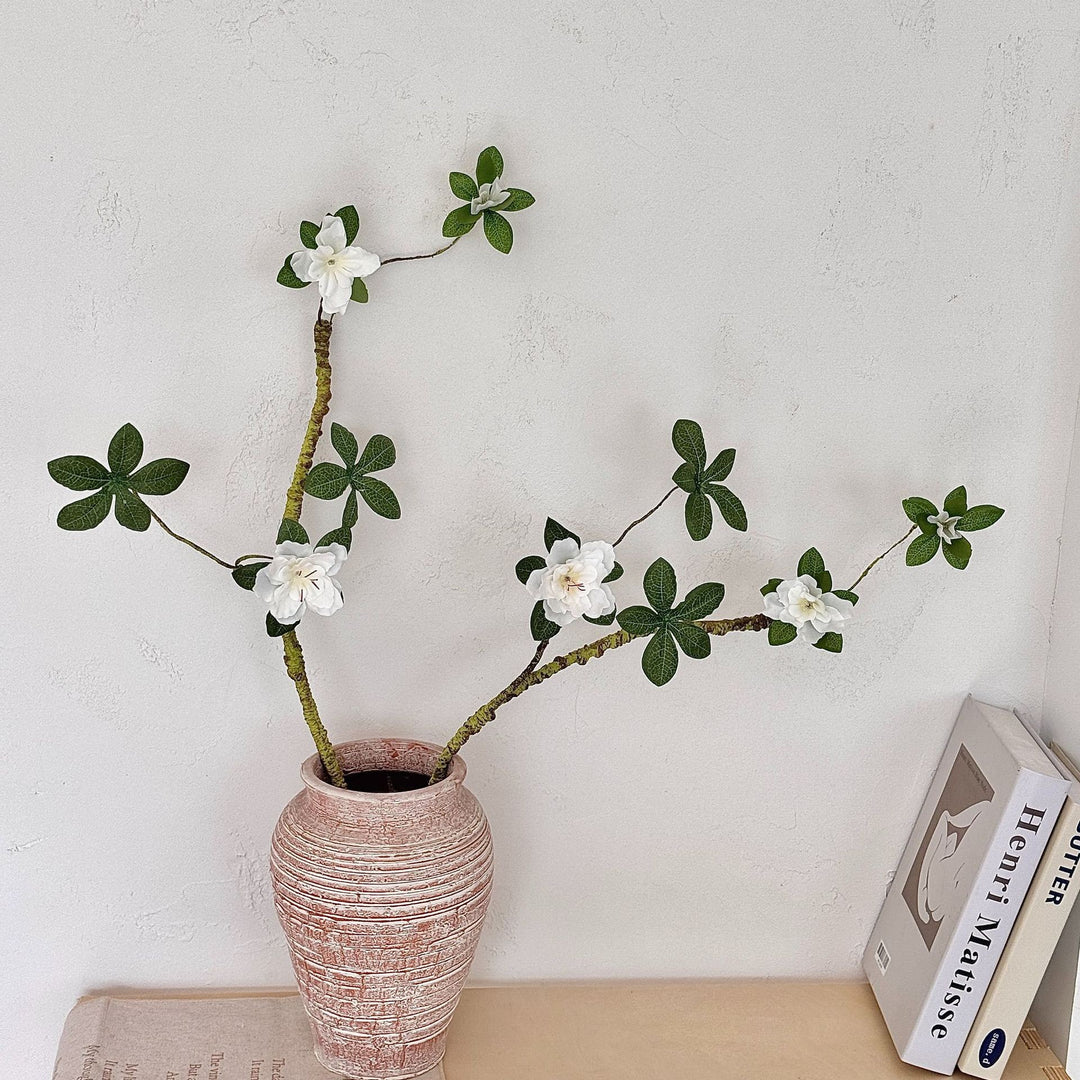 Kunstmatige Azalea Bloem Arrangement Vintage