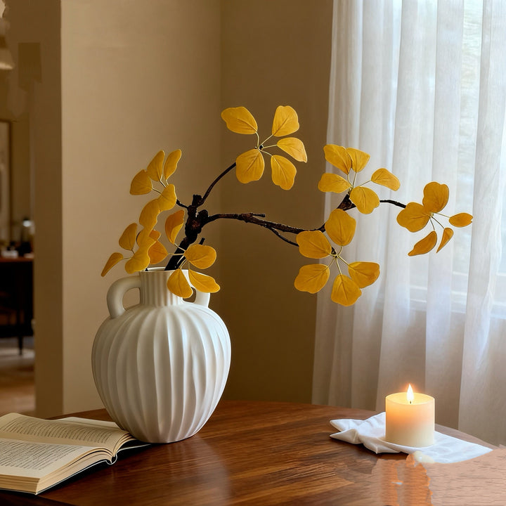 Decoratieve Nep Gele Blad Arrangement voor Woondecoratie