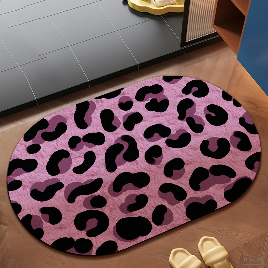 Pluche Luipaardprint Vloerkleed