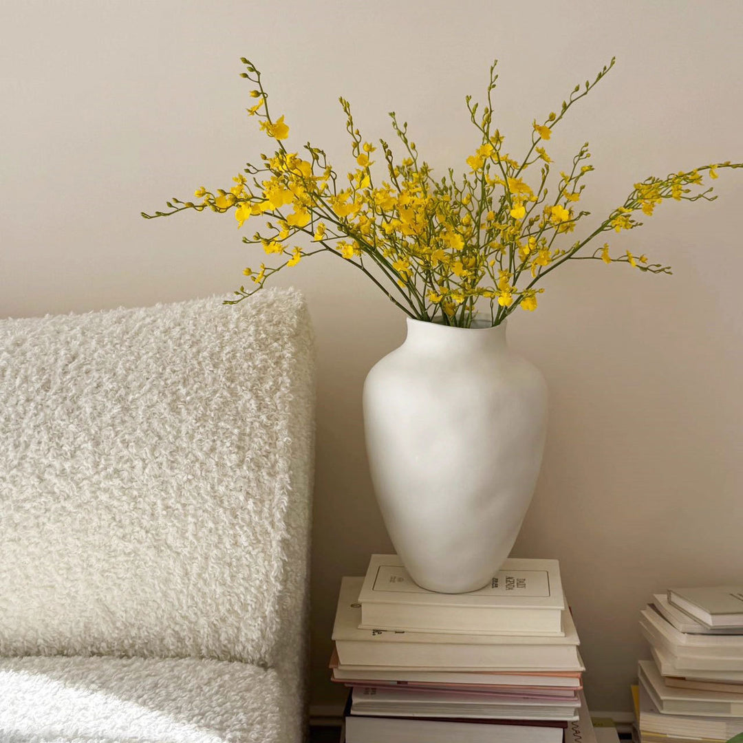 Elegante hoge keramische vaas