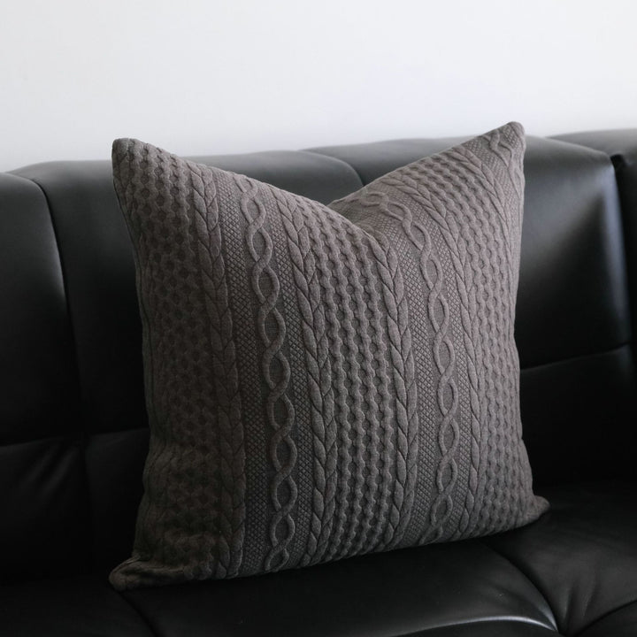 Textured Cable Knit Accent Kussen