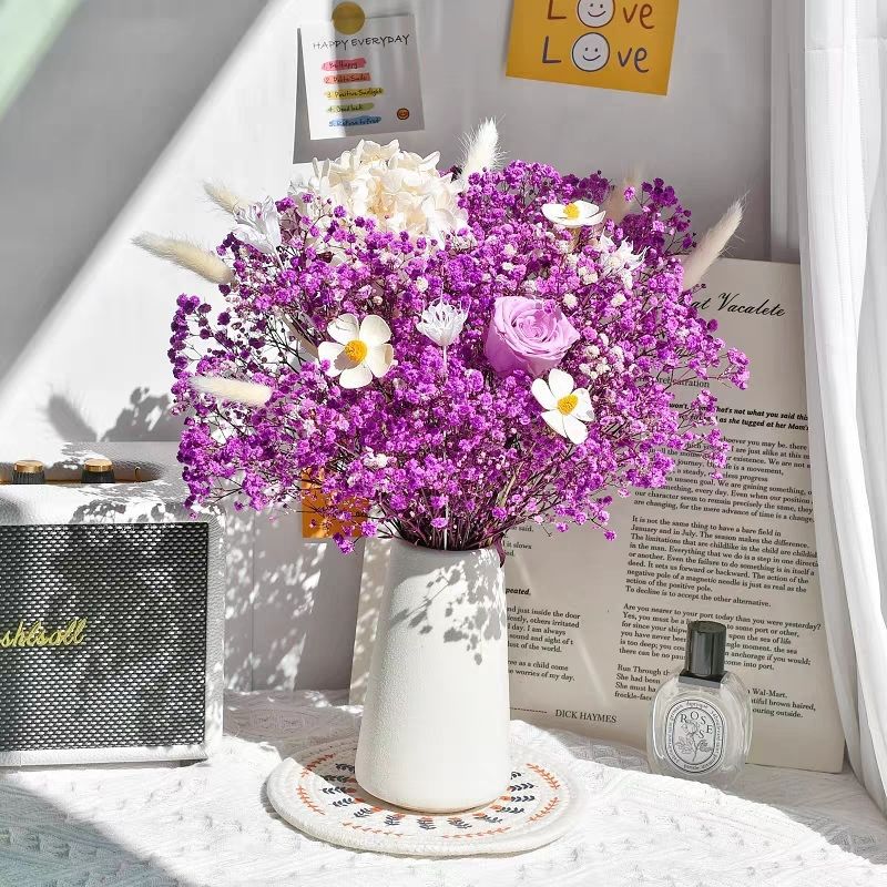 Elegante Gedroogde Bloemen Middenstuk