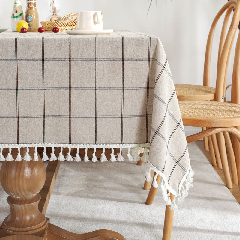 Decoratieve Geruite Tafelkleed