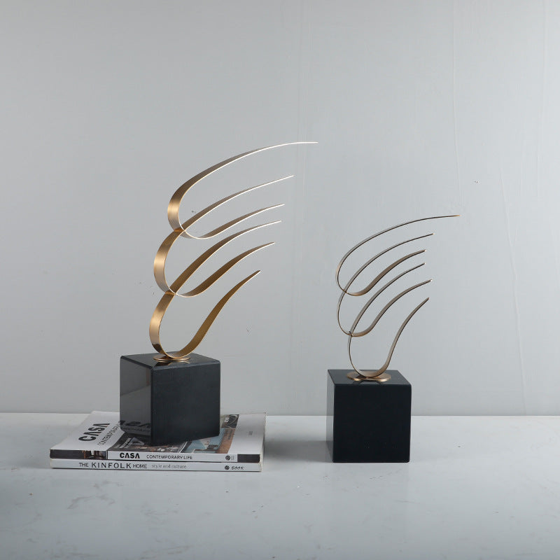 Abstracte Metalen Decoratieve Beeldhouwwerk