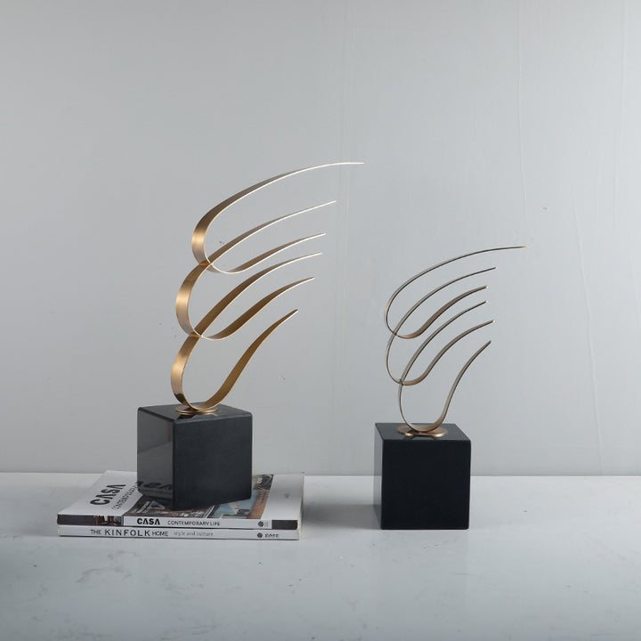 Abstracte Metalen Decoratieve Beeldhouwwerk
