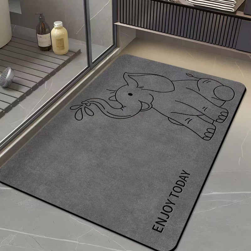 Cartoon Nijlpaard Badmat