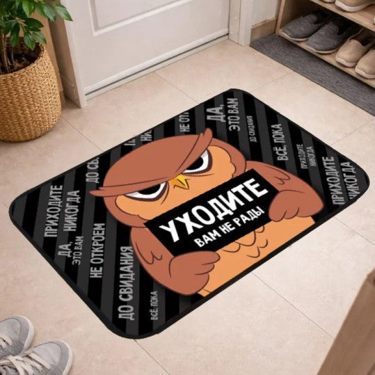 Cartoon Cat Thema Welkom Mat