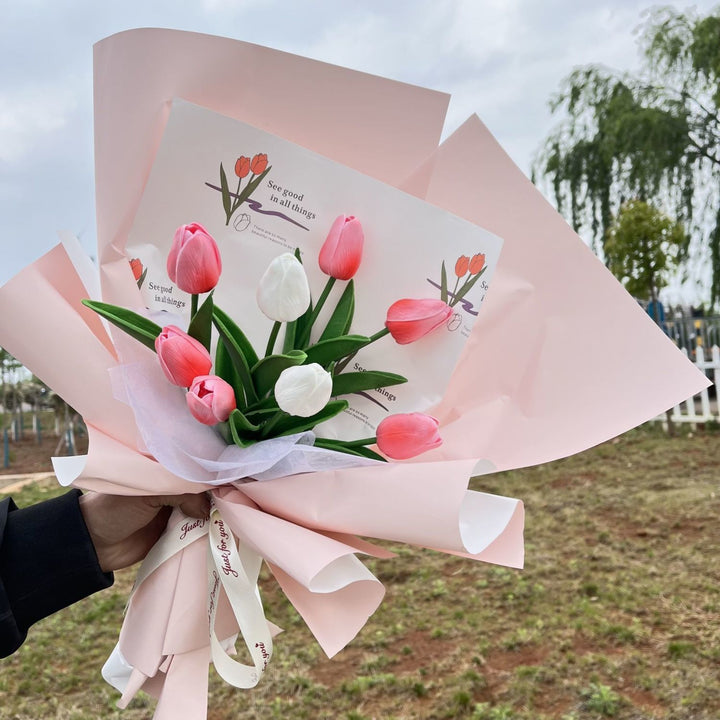 Decoratieve Kunstmatige Tulpenboeket
