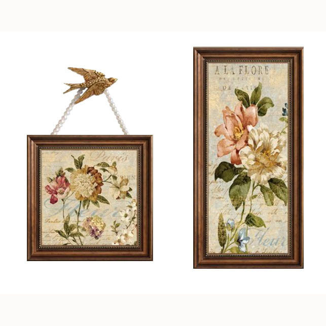 Vintage Bloemen Wanddecoratie Collectie