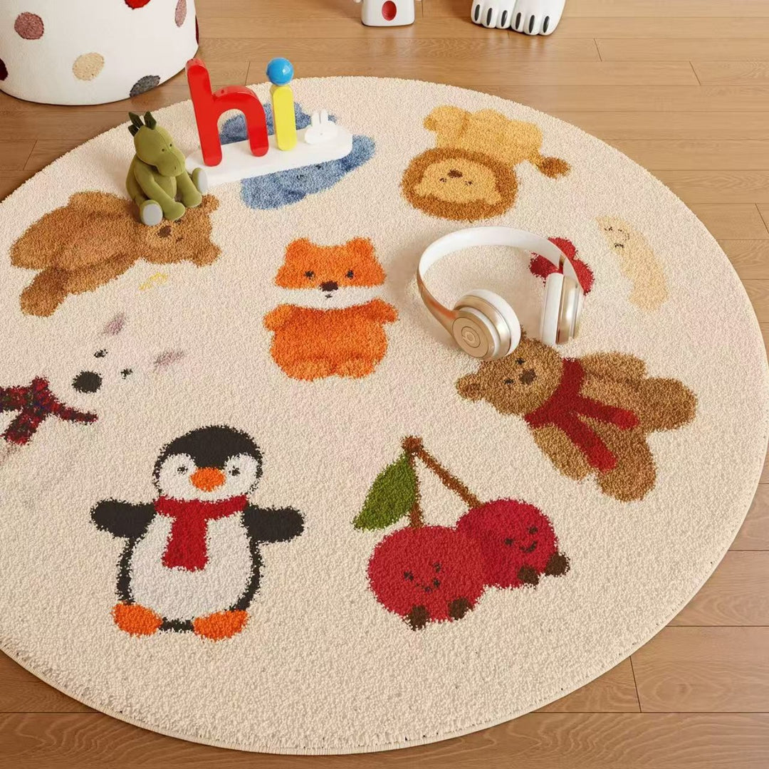 Cartoon-Themed Pluche Vloerkleed voor Hu décor