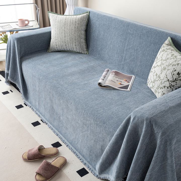Gezellige Chenille Sofa Dekentje