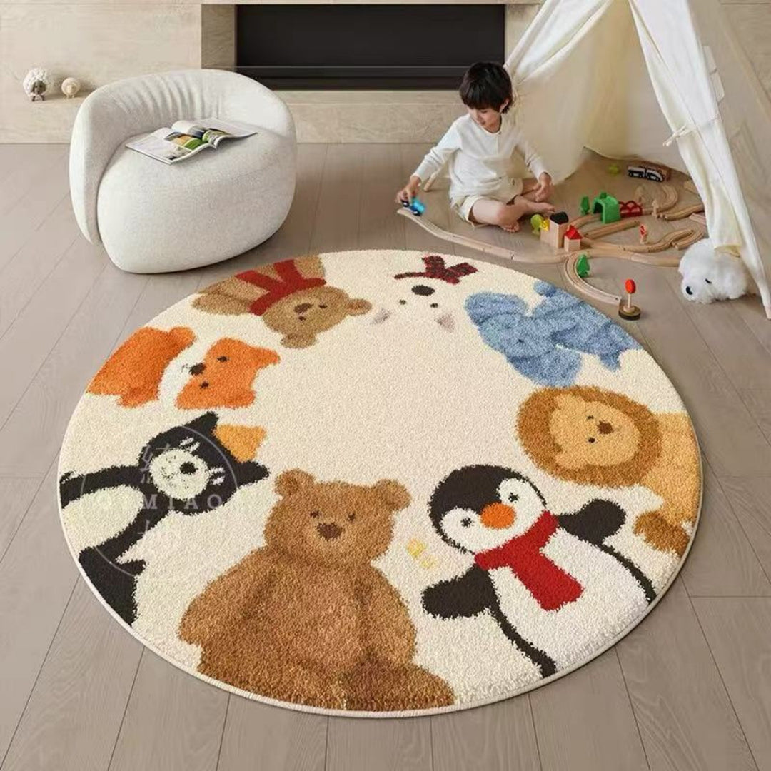Cartoon-Themed Pluche Vloerkleed voor Hu décor